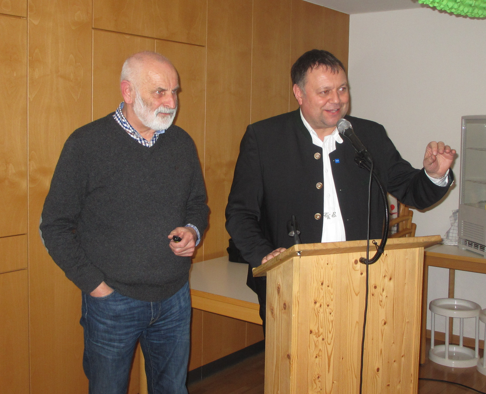 Bürgermeister Thomas Eigstler und Dr. Dieter Morbach